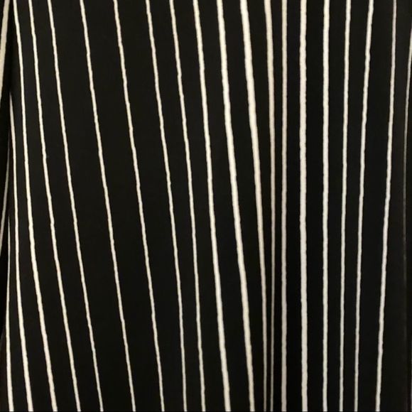 vtg wide leg•high waist striped patterned trousers pants stretch capri slacks - Picture 3 of 6